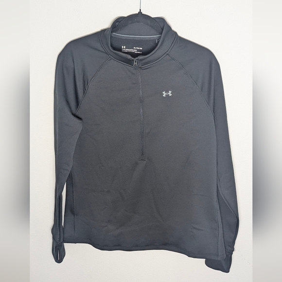 Under Armour New Women's ColdGear Base 4.0 1/2 Zip Black Size XL Thermal Fleece - Picture 4 of 16